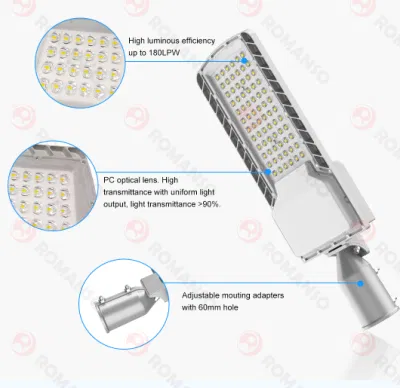 Romanso 또는 ODM 중국 가로등 하우징 LED(ETL 포함)